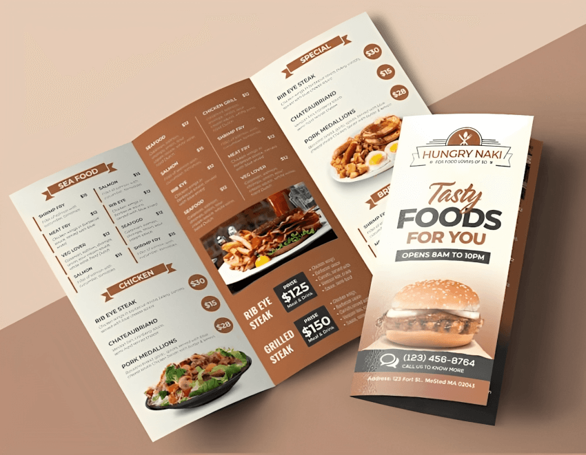 restaurant flyer design opt