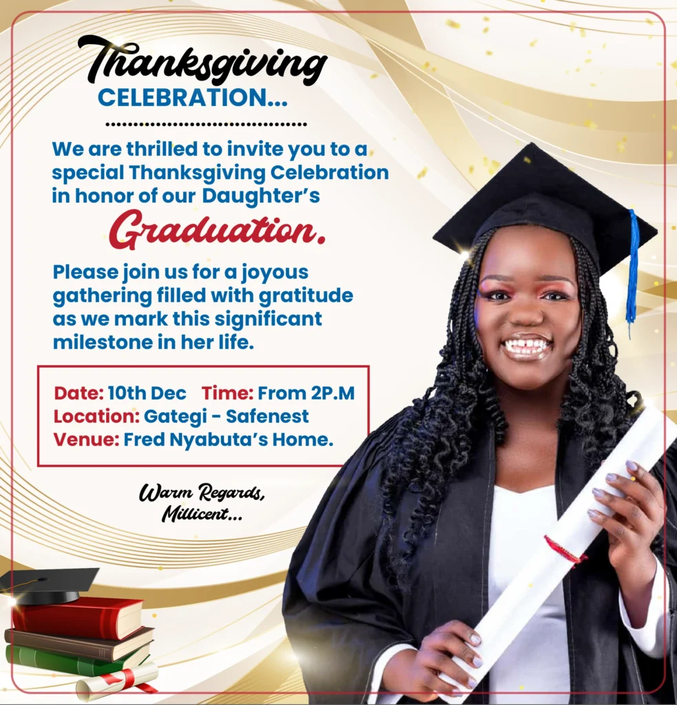 GRADUATION POSTER in Kenya -Denma Digital