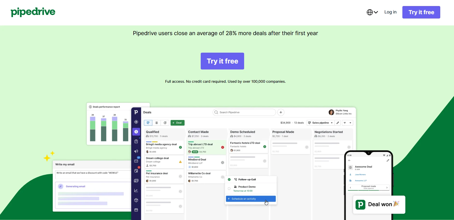 Best CRM Marketing Software - Pipedrive CRM