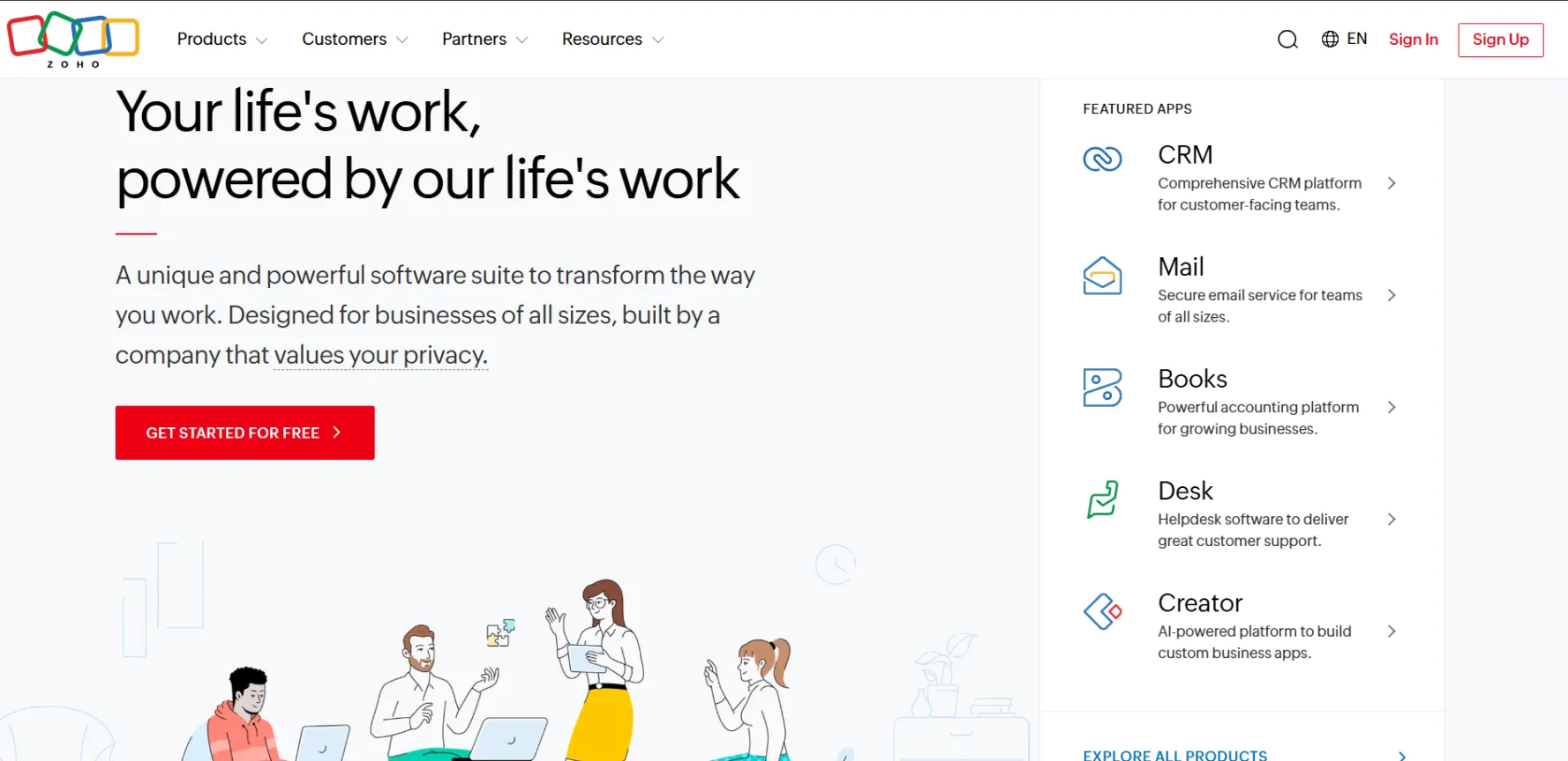 Best CRM marketing software - Zoho CRM
